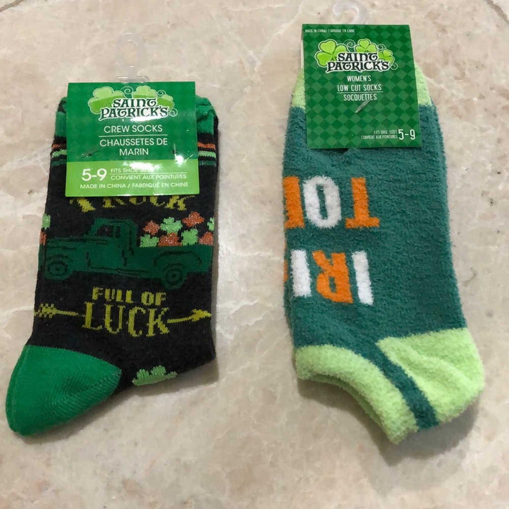 St Patrick’s Day Irish socks - 2 pair